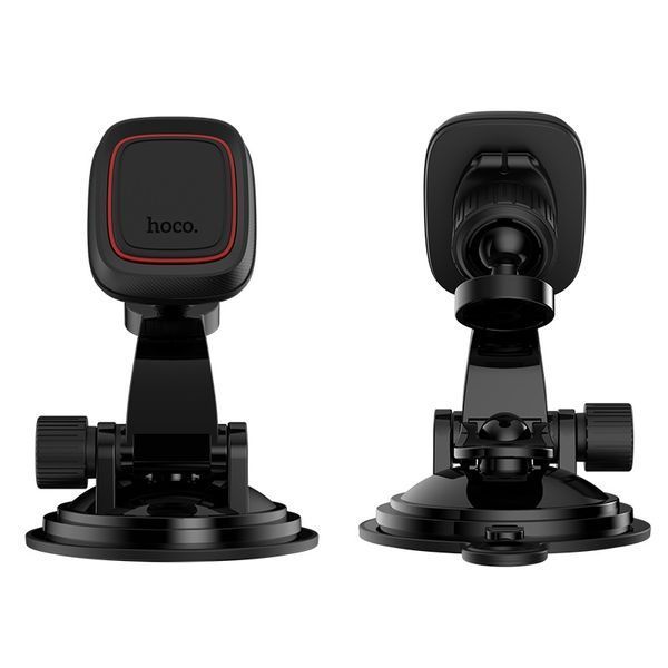 Автодержатель для телефона HOCO CA28 Happy journey series suction cup magnetic car holder Black 106366111 фото