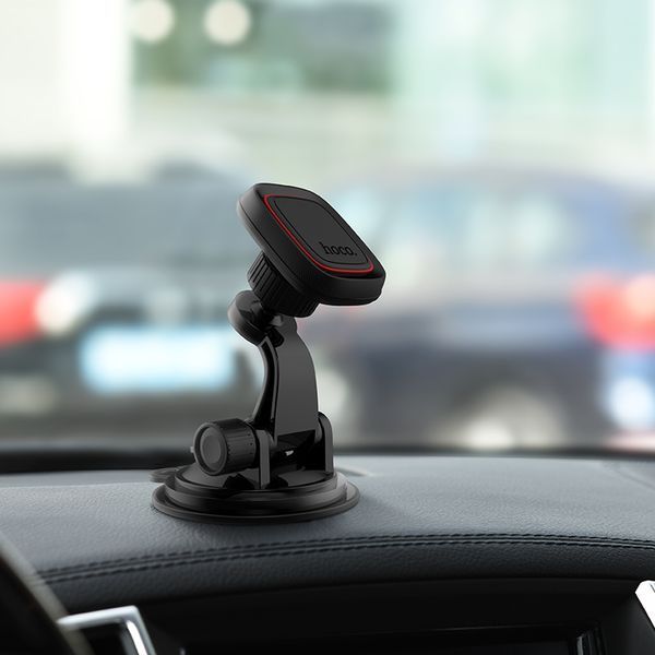 Автодержатель для телефона HOCO CA28 Happy journey series suction cup magnetic car holder Black 106366111 фото