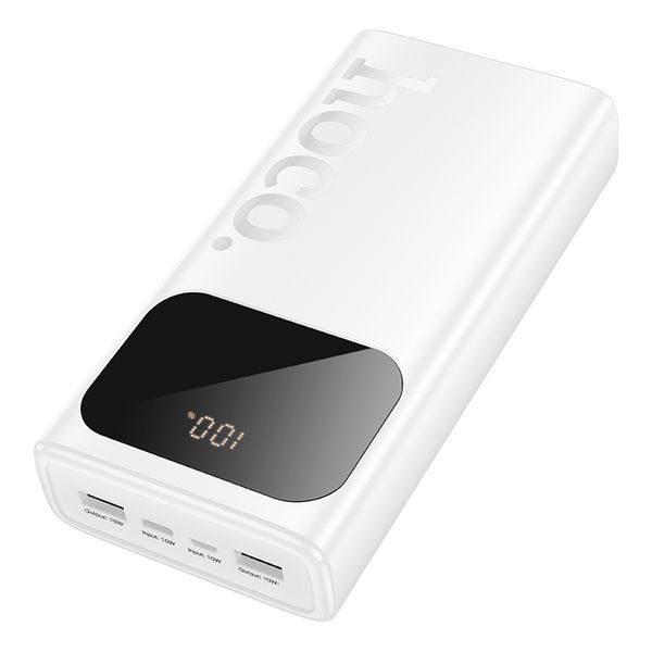 Зовнішній акумулятор HOCO J144A Hymn power bank(30000mAh) White 287635592 фото