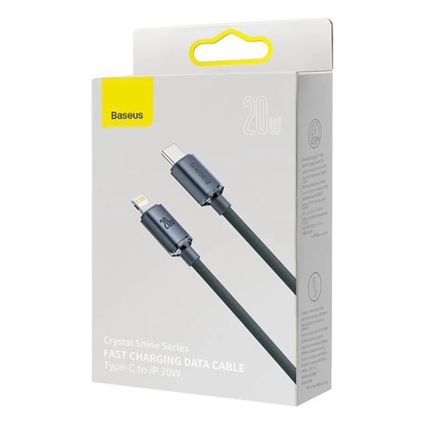 Кабель Baseus Crystal Shine Series Fast Charging Data Cable Type-C to iP 20W 1.2m Pink 106715208 фото