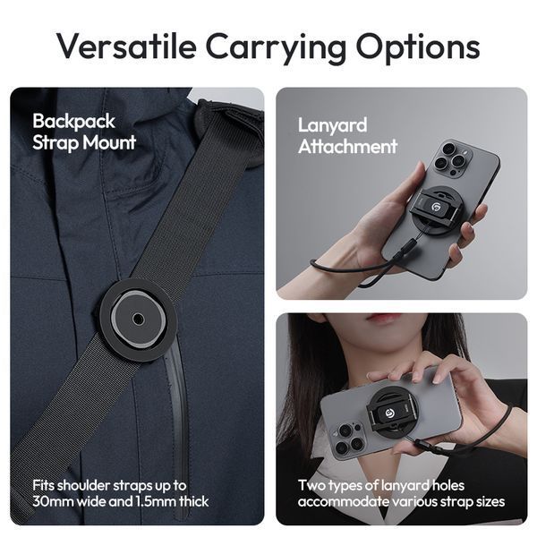 Тримач для телефону Ulanzi MA50 Uka Magnetic Phone Holder Black 699087035 фото