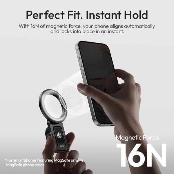 Тримач для телефону Ulanzi MA50 Uka Magnetic Phone Holder Black 699087035 фото