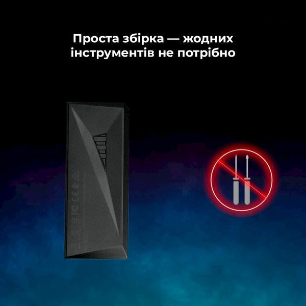 Зовнішня кишеня для накопичувача A-DATA EC700G для SSD M.2 PCIe/SATA USB3.2 Gen2 Type-C Black 477486514 фото