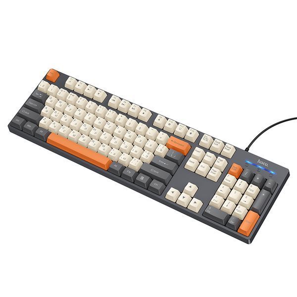 Клавіатура HOCO GM61 Murphy 3-color wired keyboard(Ukrainian version) star gray 108891285 фото