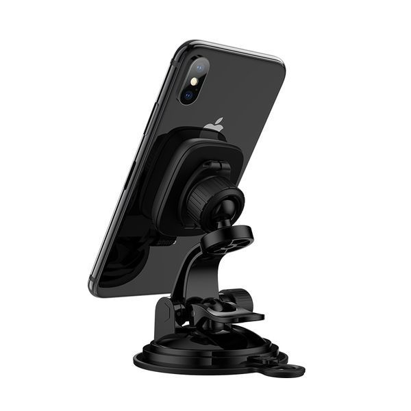 Автодержатель для телефона HOCO CA28 Happy journey series suction cup magnetic car holder Black 106366111 фото