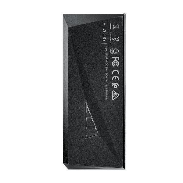 Зовнішня кишеня для накопичувача A-DATA EC700G для SSD M.2 PCIe/SATA USB3.2 Gen2 Type-C Black 477486514 фото
