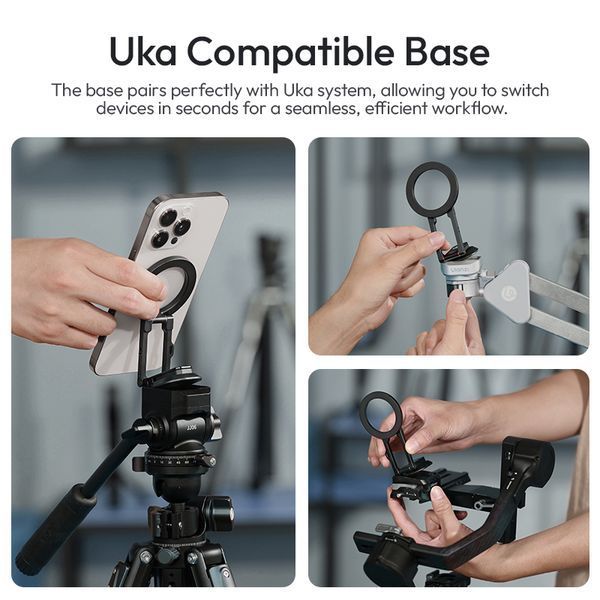 Тримач для телефону Ulanzi MA50 Uka Magnetic Phone Holder Black 699087035 фото