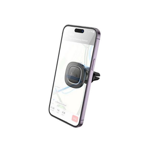 Автотримач для телефона HOCO H72 Crown magnetic car holder (air outlet) Black Metal Gray 246925288 фото