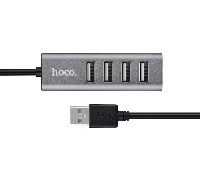 USB-хаб HOCO HB1 4USB Line machine Tarnish 624005533 фото