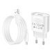 Сетевое зарядное устройство с кабелем HOCO C109A(10.5W) Fighter single port charger set(iP) White 896058919 фото 7