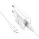 Сетевое зарядное устройство с кабелем HOCO C109A(10.5W) Fighter single port charger set(iP) White 896058919 фото 4