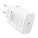 Мережевий зарядний пристрій BOROFONE BA109A Star single port PD40W charger (EU) White 558620683 фото 4