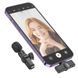 Бездротова мікрофонна система BOROFONE BFK12 Trophy lavalier (Lightning) Black 104942762 фото 6