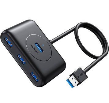 USB-хаб UGREEN CR113 USB 3.0 Hub 1m (Black) (UGR-20291) 866777844 фото