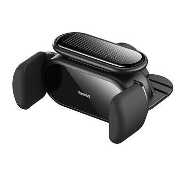Автотримач для телефона Baseus Steel Cannon pro Solar Electric Car Mount Black 585077238 фото