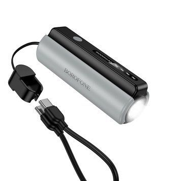 Зовнішній акумулятор BOROFONE BJ87 Star power bank with flashlight and cable(5000mAh) Black 750566985 фото