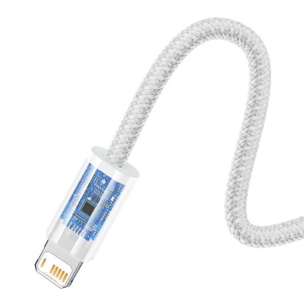 Кабель Baseus Dynamic Series Fast Charging Data Cable USB to iP 2.4A 2m White 861667739 фото