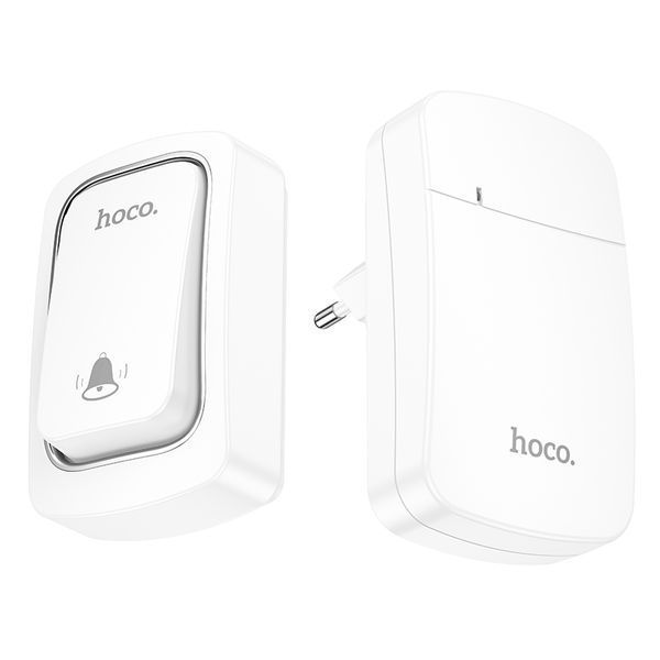 Дзвінок HOCO HI26 self-powered wireless doorbell (EU) 106408725 фото