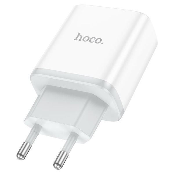 Мережевий зарядний пристрій HOCO C105A Stage dual port PD20W+QC3.0 charger White 889952096 фото