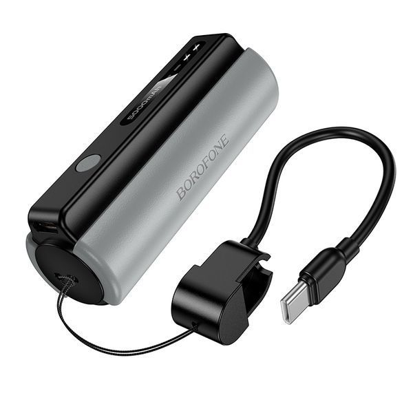 Зовнішній акумулятор BOROFONE BJ87 Star power bank with flashlight and cable(5000mAh) Black 750566985 фото