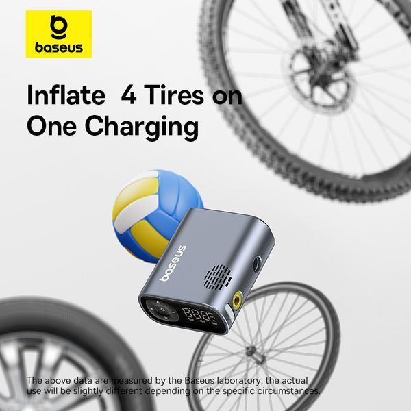 Автомобільний насос Baseus PrimeTrip Series Portable Bike Pump Cosmic Black 420164961 фото