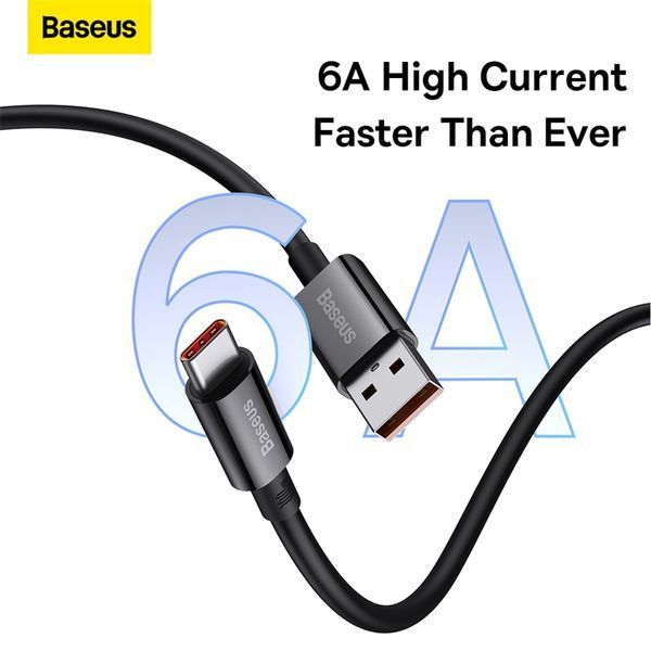 Кабель Baseus Superior Series Fast Charging Data Cable USB to Type-C 100W 2m Cluster Black 103389496 фото