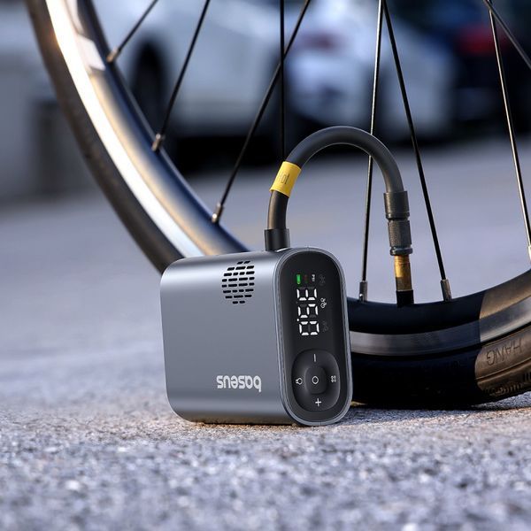 Автомобільний насос Baseus PrimeTrip Series Portable Bike Pump Cosmic Black 420164961 фото