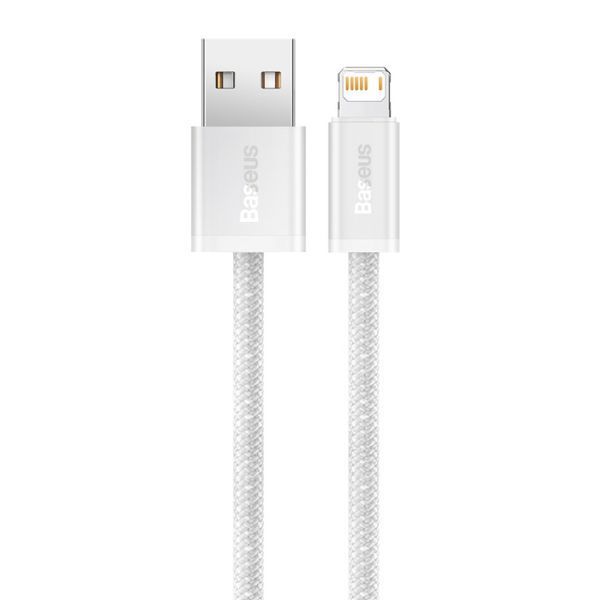 Кабель Baseus Dynamic Series Fast Charging Data Cable USB to iP 2.4A 2m White 861667739 фото
