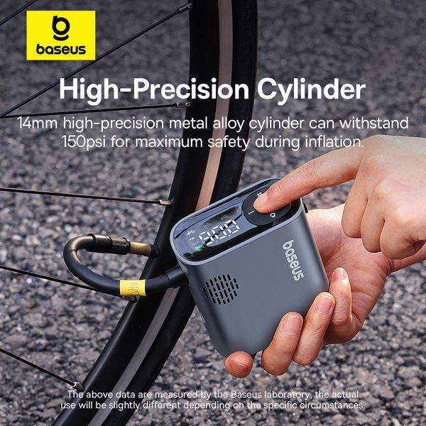 Автомобільний насос Baseus PrimeTrip Series Portable Bike Pump Cosmic Black 420164961 фото