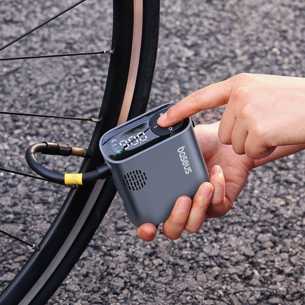 Автомобільний насос Baseus PrimeTrip Series Portable Bike Pump Cosmic Black 420164961 фото