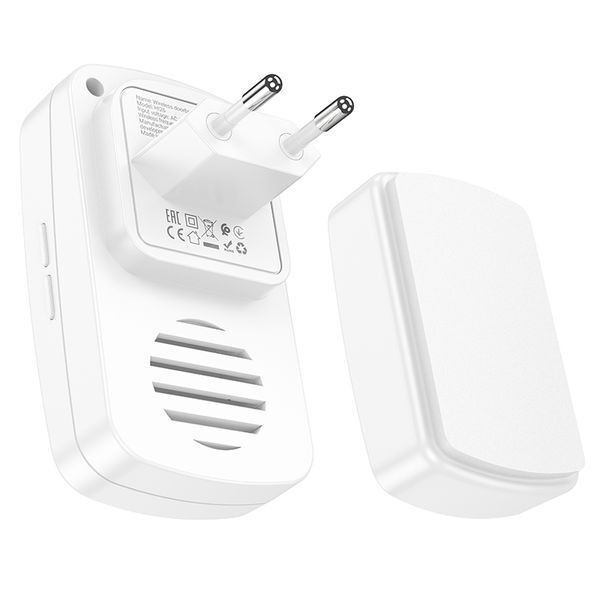 Дзвінок HOCO HI26 self-powered wireless doorbell (EU) 106408725 фото