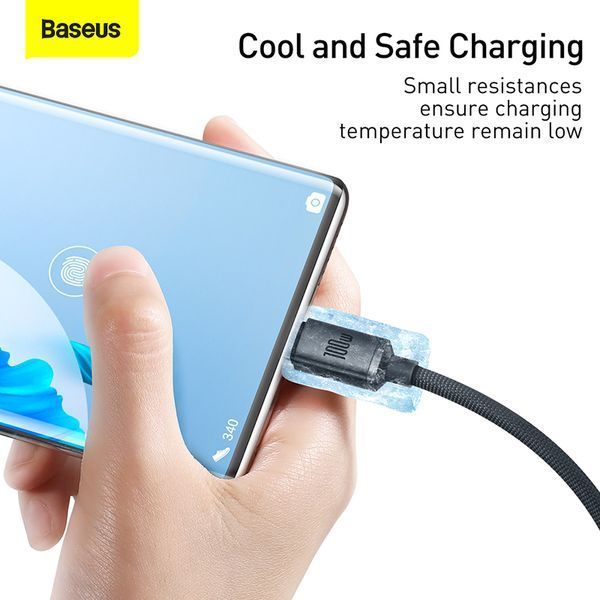 Кабель Baseus Crystal Shine Series Fast Charging Data Cable USB to Type-C 100W 2m Black 105116198 фото
