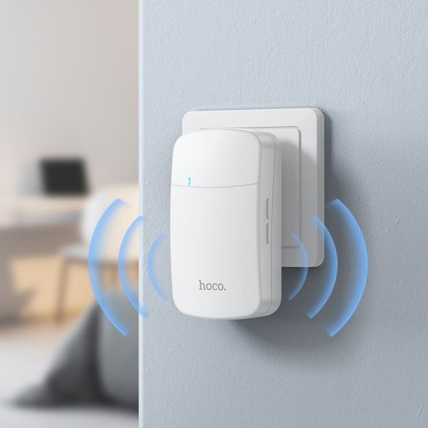 Дзвінок HOCO HI26 self-powered wireless doorbell (EU) 106408725 фото