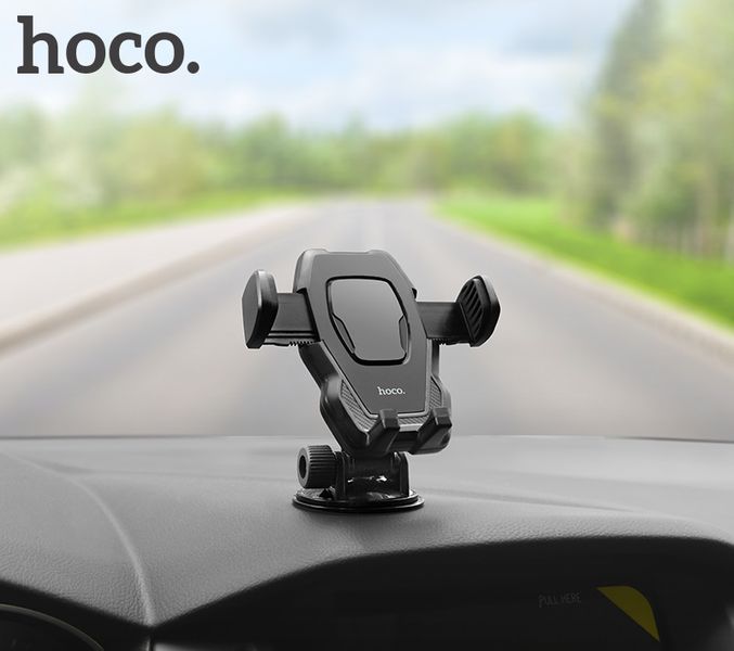 Автодержатель для телефона HOCO CA31 cool run suction cup car holder Black 445736974 фото