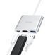 USB-хаб HOCO HB14 Easy use Type-C adapter(Type-C to USB3.0+HDMI+PD) Silver 135327980 фото 6