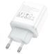 Мережевий зарядний пристрій HOCO C105A Stage dual port PD20W+QC3.0 charger White 889952096 фото 6