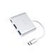USB-хаб HOCO HB14 Easy use Type-C adapter(Type-C to USB3.0+HDMI+PD) Silver 135327980 фото 3