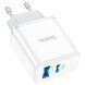 Мережевий зарядний пристрій HOCO C105A Stage dual port PD20W+QC3.0 charger White 889952096 фото 5