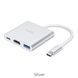 USB-хаб HOCO HB14 Easy use Type-C adapter(Type-C to USB3.0+HDMI+PD) Silver 135327980 фото 4