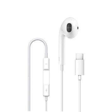 Навушники дротові WIWU EB307 Solobuds Wired Earbuds (Type-C) White 607991315 фото