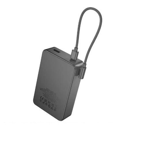 Зовнішній акумулятор HOCO J170A Starlight 22.5W+PD20W fully compatible power bank with cable(20000mAh) Metal Gray 550452585 фото