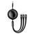 Кабель Baseus Bright Mirror 2 Series Retractable 3-in-1 Fast Charging Data Cable USB to M+L+C 66W 1.1m Purple 150769350 фото