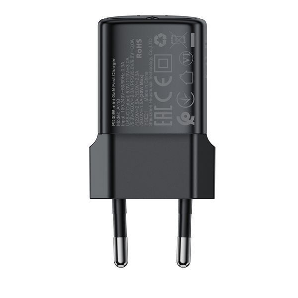 Мережевий зарядний пристрій ACEFAST A118 PD30W mini GaN USB-C fast charger 270529331 фото