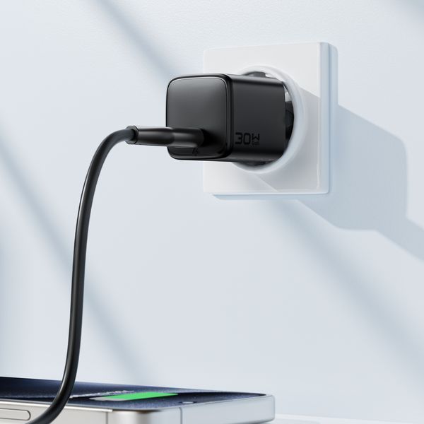 Мережевий зарядний пристрій ACEFAST A118 PD30W mini GaN USB-C fast charger 270529331 фото