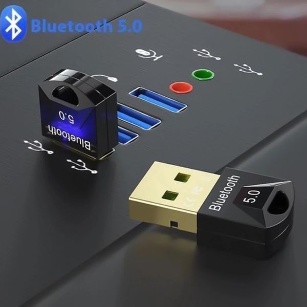 Bluetooth-адаптер ESSAGER Mini BT5.0 Adapter Black 417565687 фото