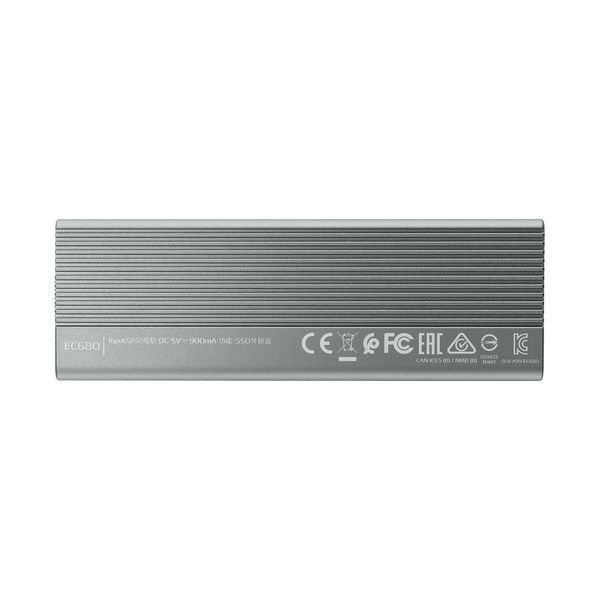 Внешний карман для накопителя A-DATA EC680 для SSD M.2 PCIe USB3.2 Gen2 Type-C Gray 164959880 фото
