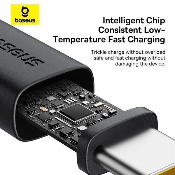 Кабель Baseus Dura Series Fast Charging Cable USB to Type-C 60W 1m Gold+Black 106222028 фото