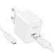 Мережевий зарядний пристрій з кабелем HOCO CS11A Ocean single port charger set(Micro) White 106240446 фото 1