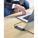 USB-хаб Baseus Metal Gleam Series 4-in-1 Multifunctional Type-C HUB Docking Station Gray （Type-C to USB3.0*3+RJ45*1） 104832837 фото 7