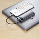 USB-хаб Baseus Metal Gleam Series 4-in-1 Multifunctional Type-C HUB Docking Station Gray （Type-C to USB3.0*3+RJ45*1） 104832837 фото 6